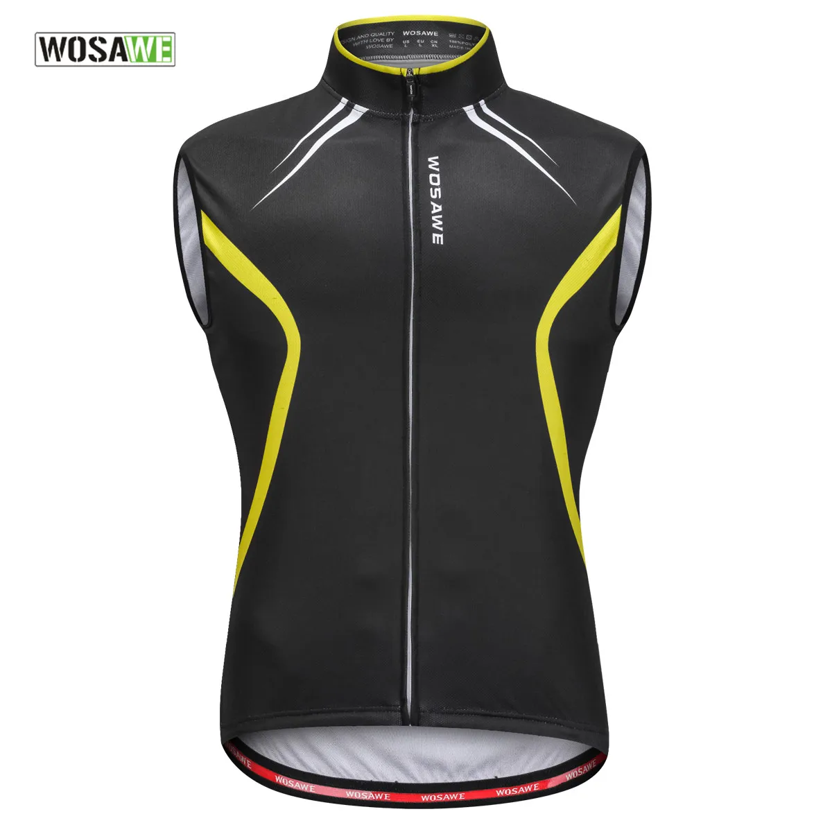 

WOSAWE Cycling Vest Men Summer MTB Road Bike Bicycle Shirt Quick Dry gilet Jerseys Sleeveless Tops ciclismo Cycle Clothing