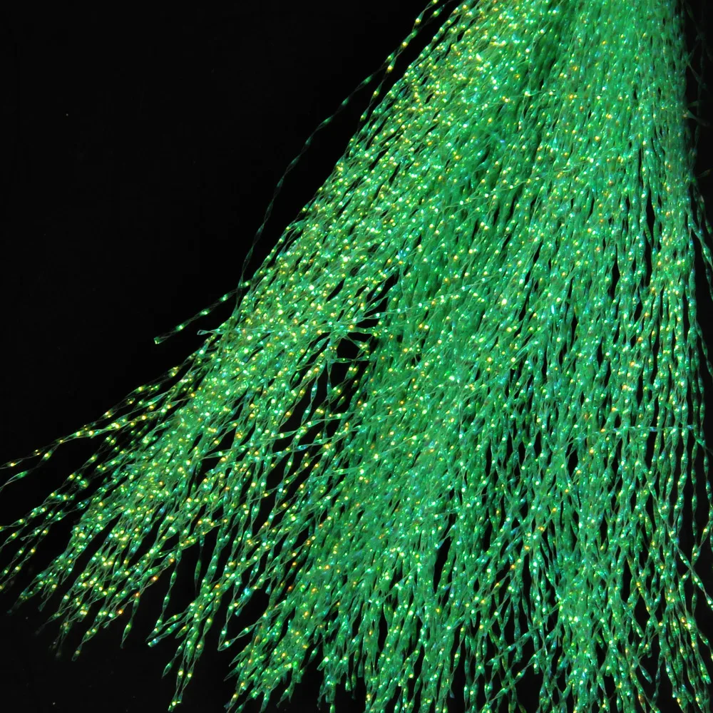 10 мешков ночной светящийся мухобойка материал кристальная вспышка голографическая приманка для рыбалки завязывание изготовление