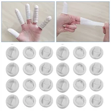 100 шт одноразовые латексные детская кроватка защита для кончиков пальцев Cots перчатки для красоты для салонного педикюра Промышленная электроника крафт