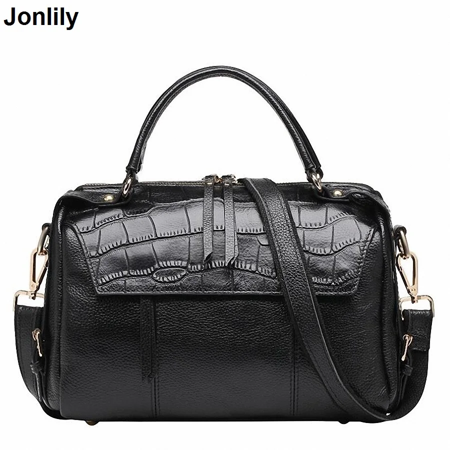 

New Arrival Street Fashion crocodile Handbags Women's genuine Leather Messenger Shoulder Bag Messenger Bags SLI-160