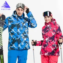 Зимний лыжный костюм Для мужчин Профессиональный Лыжный Спорт куртки Водонепроницаемый уличные Теплые Спортивная Для Женщин Восхождение Снег Лыжный Спорт Одежда
