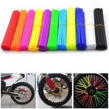72pcs Wheel Spoke Cover Wrap Kit for Motorcycle Motocross Dirt Sports Bike Auto Car Styling Auto Accessories Motorcycle Hot Sale
