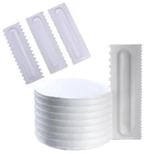 Khgdnor пластиковые торт Smoother Торт Кондитерские украшения гребень лопатка для глазирования масло крем полировщик выпечки скребок