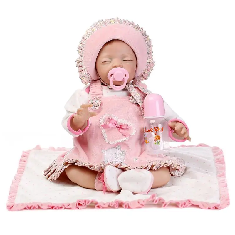 

NPK dolls bebes reborn bonecas 22"53 silicone baby dolls real alive newborn sleeping babies toy dolls gift oyuncak bebek