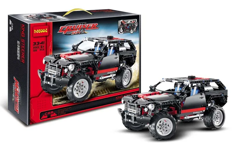 DECOOL 3341 Transport Cruiser SUV 589 шт. гоночный автомобиль модель строительные блоки наборы