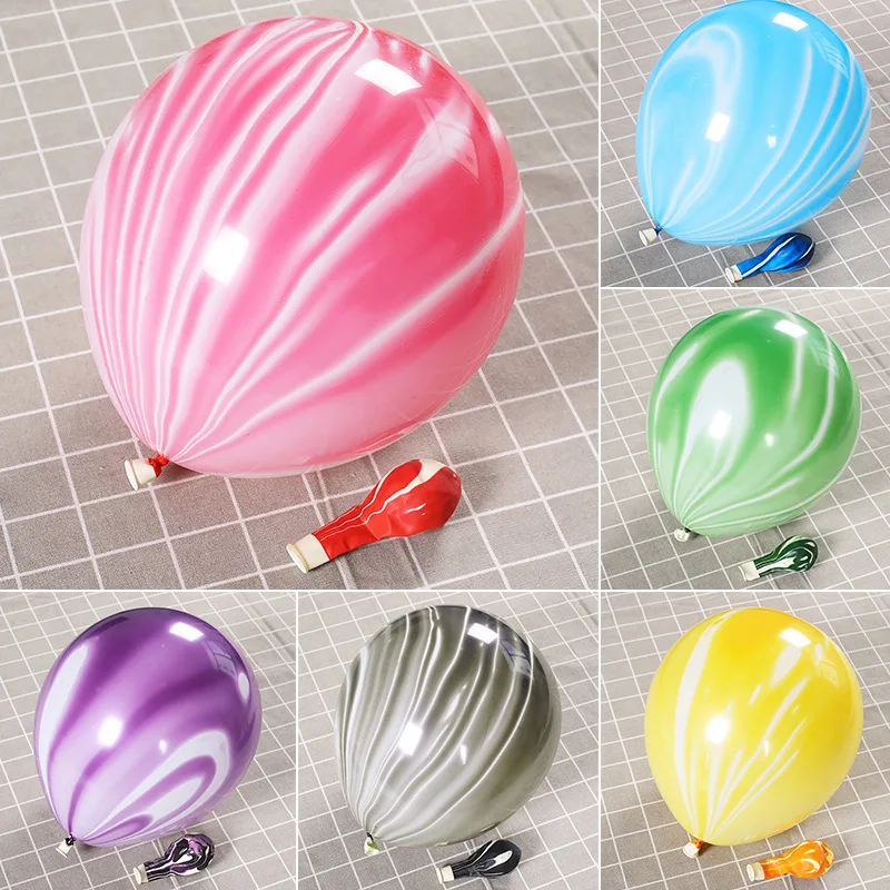 

20Pcs 10 Inches Marble Agate Latex Balloons Rainbow Party Balloon Decoration for Wedding Birthday Party Photo Booth Backdrop