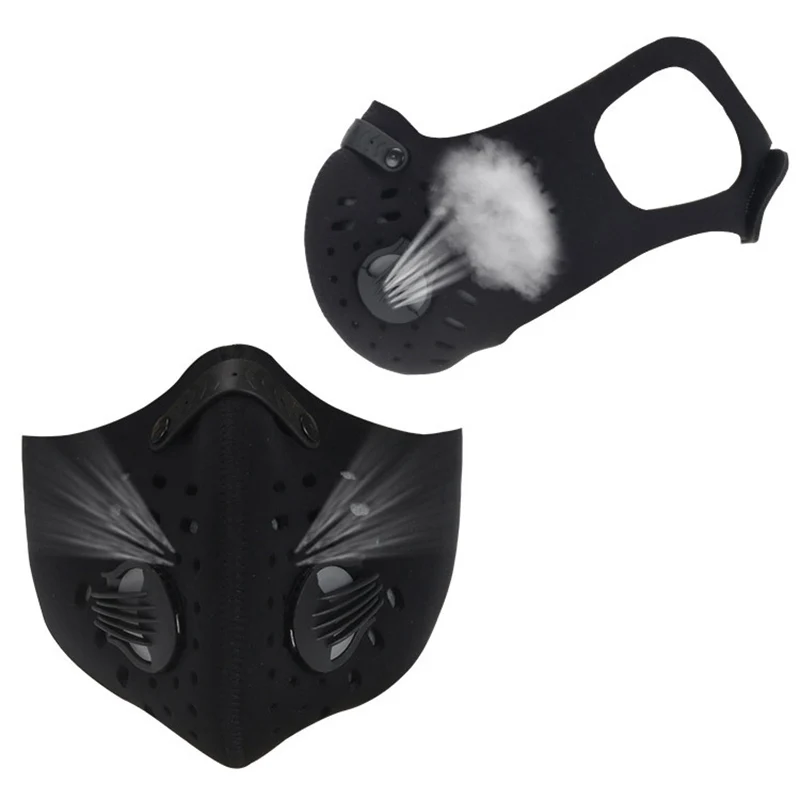

Activated Carbon Dustproof Mask Windproof Foggy Haze Motorcycle Bicycle Ski Outdoor Half Face Masks GT66