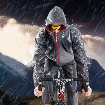 

Sports riding split raincoat rain pants suit outdoor waterproof riding suit sun poncho bicycle fashion raincoat