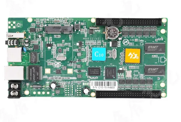 

HD C10 full color led video control card asyncronous control card (instead C1 )system 384*128 pixel video led display controller