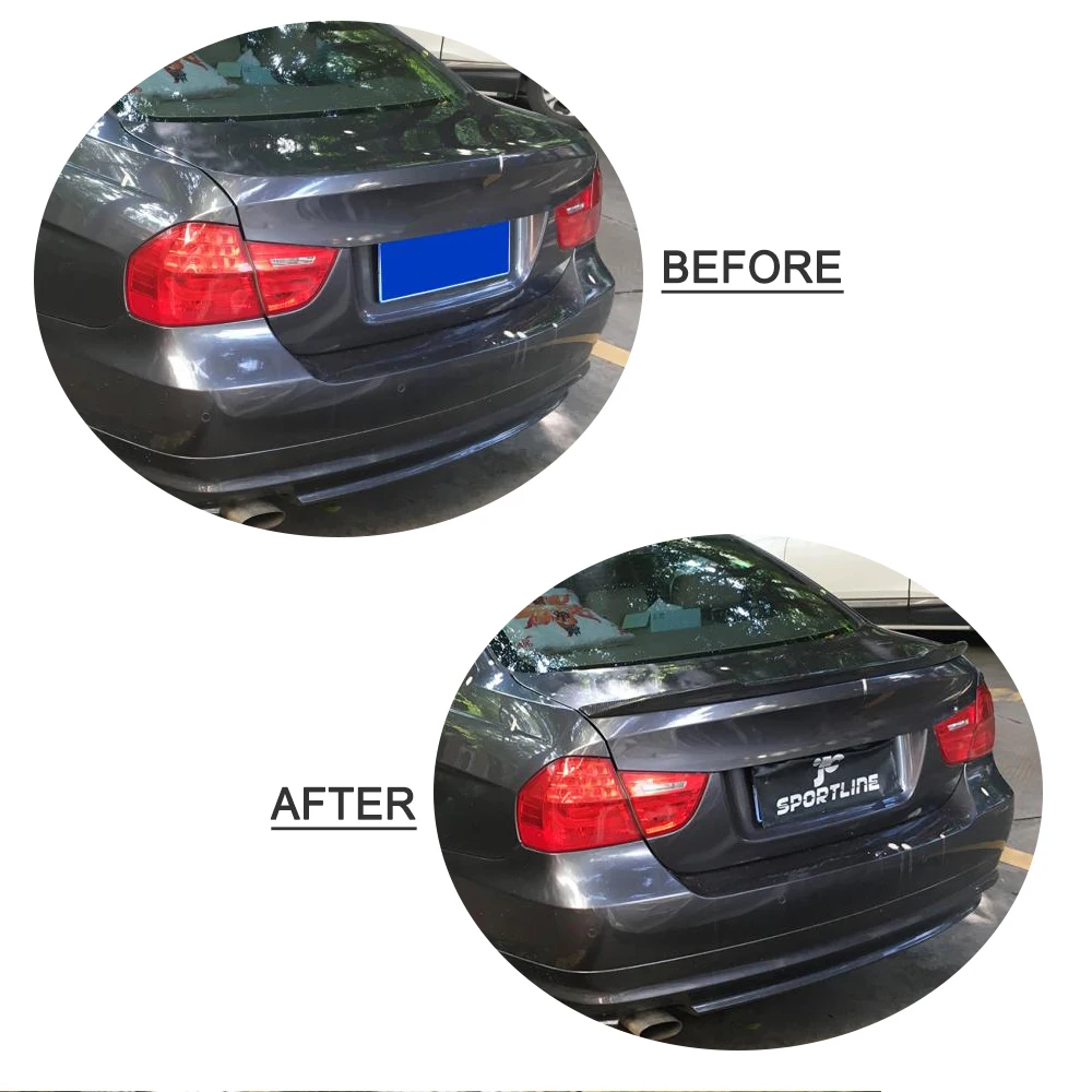 Задний спойлер багажника из углеродного волокна для BMW 3 серии E90 Base Sedan M Tech M3 2005