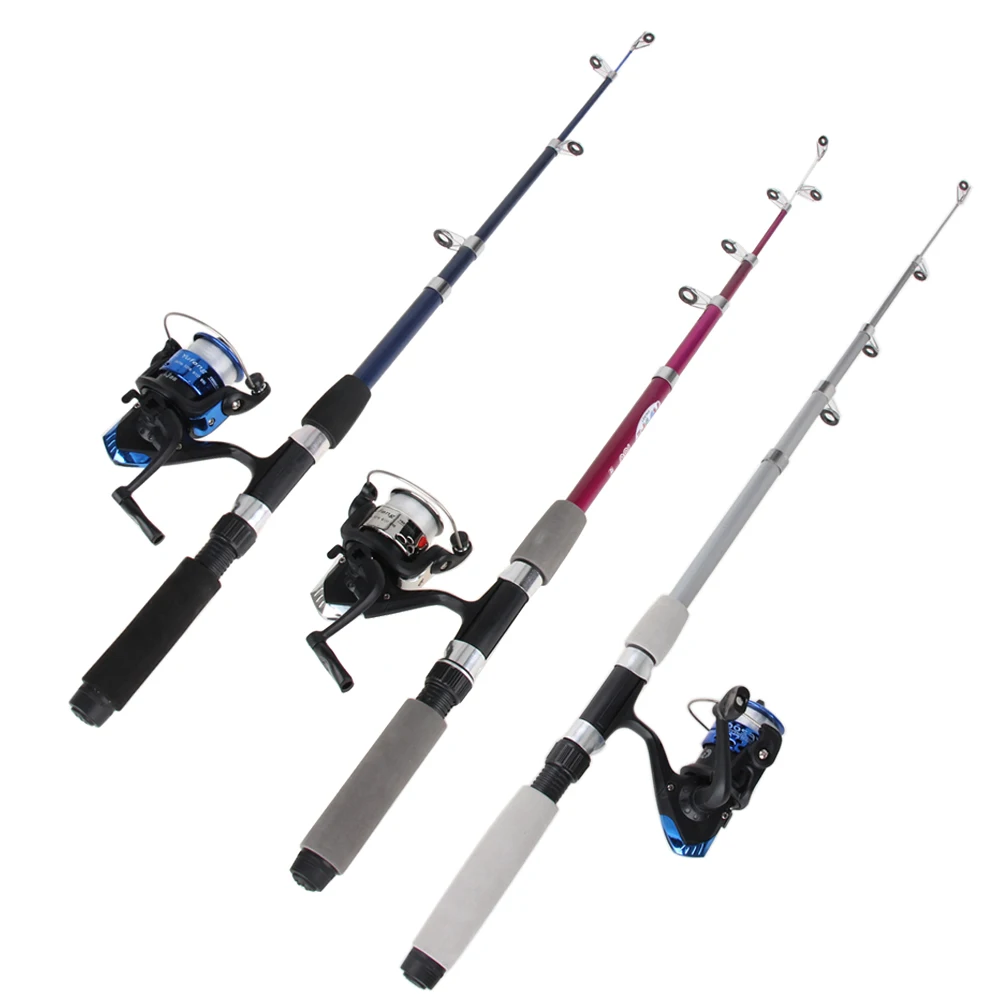 Outdoor Fishing Tool Set Compelet Starter Junior Beginner Fish Rod Reel