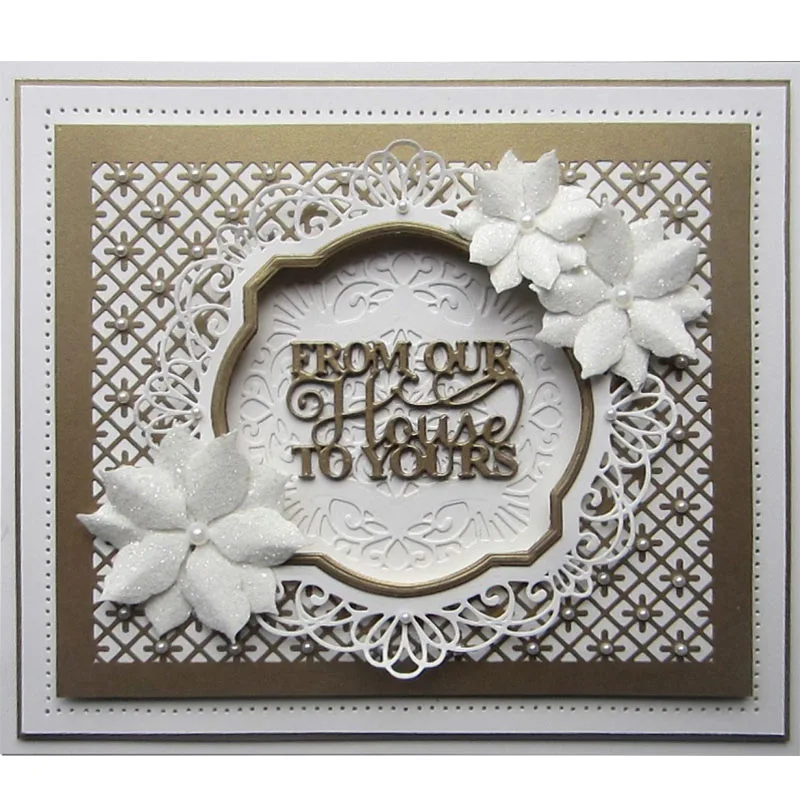

From Our House To Yours Metal Cutting Die Stencil For DIY Scrapbooking Decorative Embossing Suit Paper Card Die Cutting Template