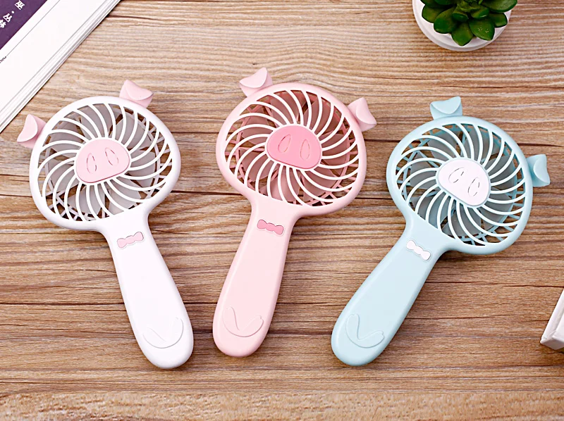 

Portable Mini Hand Rechargeable Battery Fan Operated USB Power Handheld Electric Table Folder Fan Air Cooler
