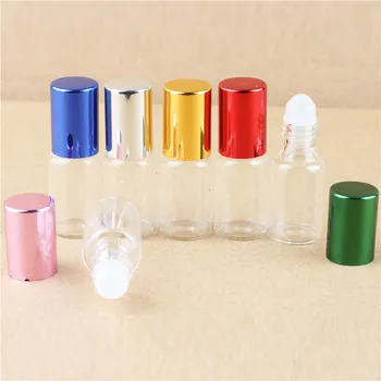 

5 ml (6 pieces / batch) Hot glass roller bottle with six colors Chapter 10 CC Disabled people special bottle