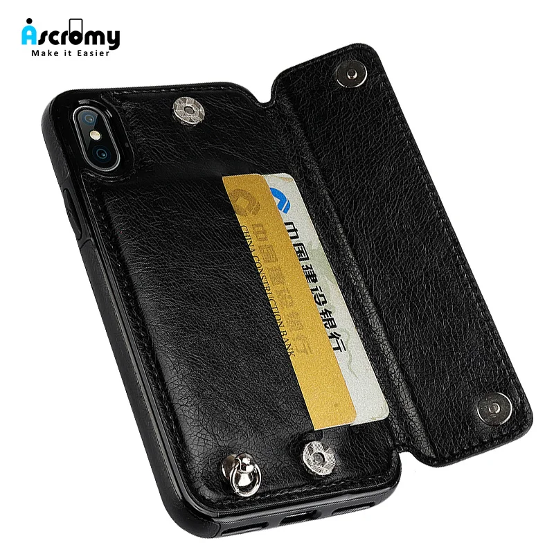 

Ascromy For iPhone 7plus Case Wallet Cute Women Man Luxury Glitter Cardholder Cover For iPhone X 7 Plus 8 6 6S 5S SE Accessories