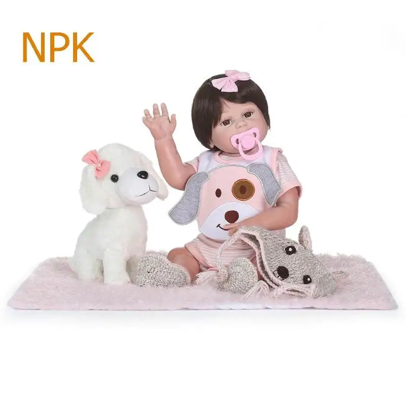 

48cm Simulation Reborn Baby Doll Toy for Kids Vinyl Realistic Lifelike Baby Doll with Clothes Children Simulation Playmate Gifts