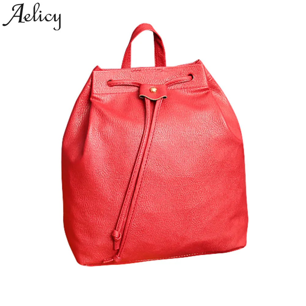 

Aelicy 2018 Hot New Fashion Light High Quality Women Girls Fashion DrawstringTravel Satchel School Bag Backpack Bucket Bag
