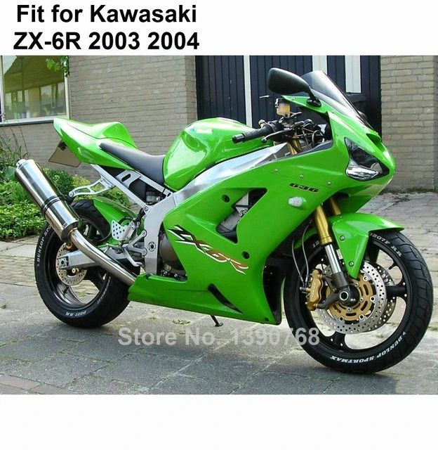 Ｐｒｅｍｉｕｍ Ｌｉｎｅ NFブルーフェアリングFit for Kawasaki Ninja 2003 2004 ZX R 636 ZX-6  R射出成形ABS樹脂新ボディフレーム03 04 NF 10
