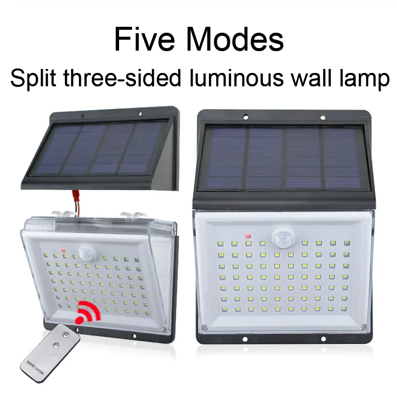 

88 LED Solar Light Outdoor Solar Lamp PIR Motion Sensor Wall Light Waterproof Solar Powered Sunlight for Garden Decoration