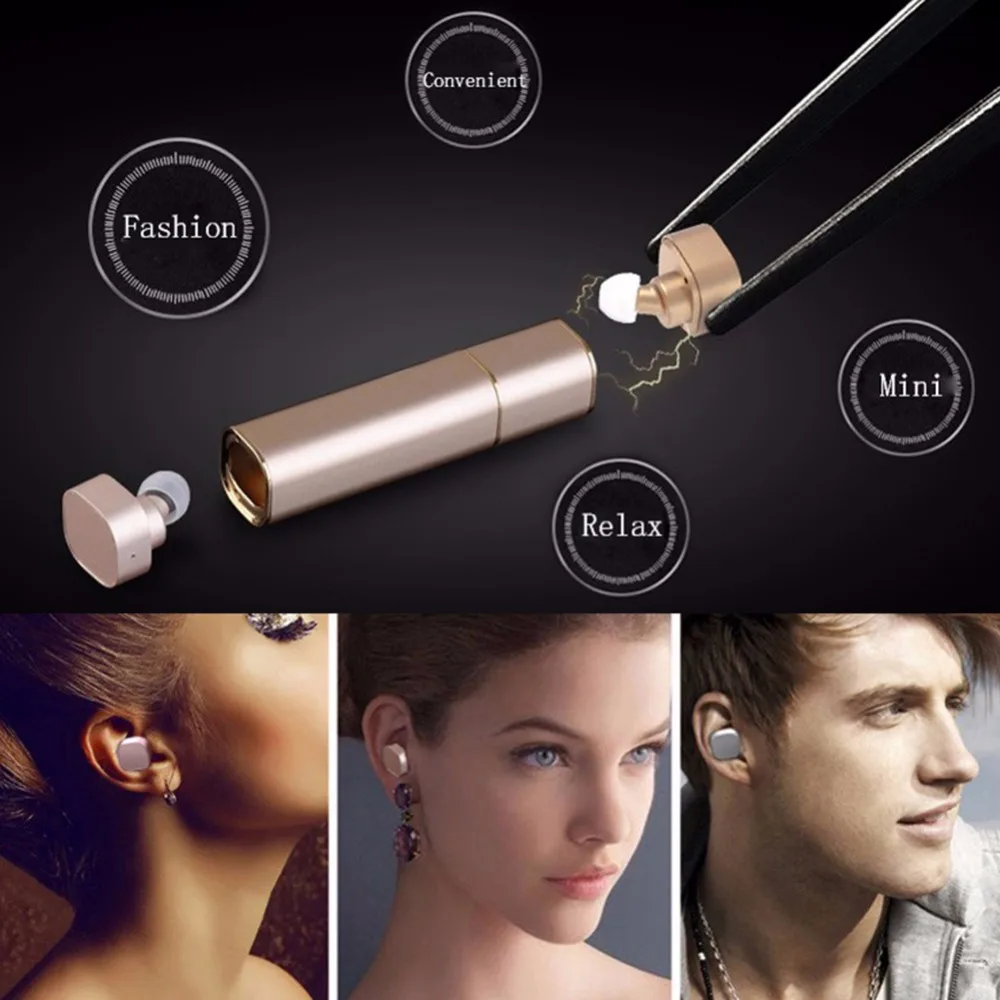 

New Mini Binaural Earphone Wireless Bluetooth Headset For iphone 7 6S 6 Plus Samsung Huawei Xiaomi Smartphone