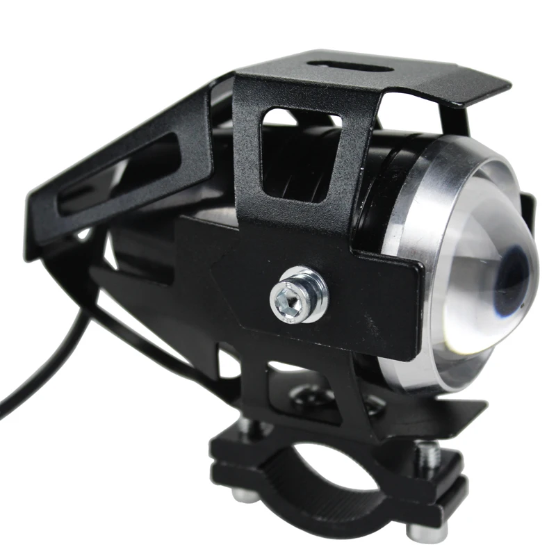 U5 Motorcycle Led Headlight Spotlight Driving Fog Spot Light Strobe Lamp Switch Moto Motorbike Accessories | Автомобили и