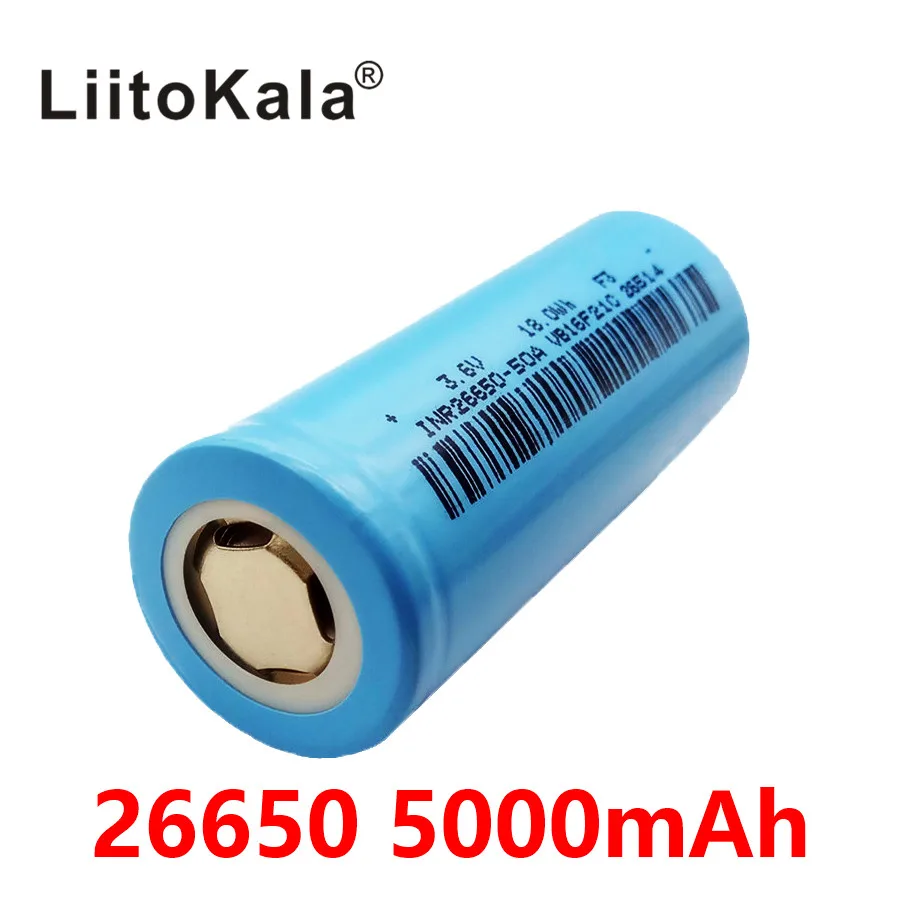 Аккумулятор liitokala 26650 Аккумулятор liitokala 26650