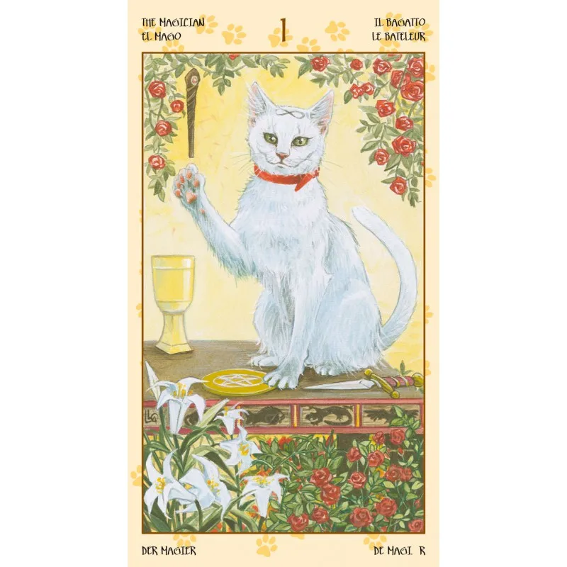 Оригинальная английская для новой версии tarot языческих кошек настольная игра карты Таро 78 шт