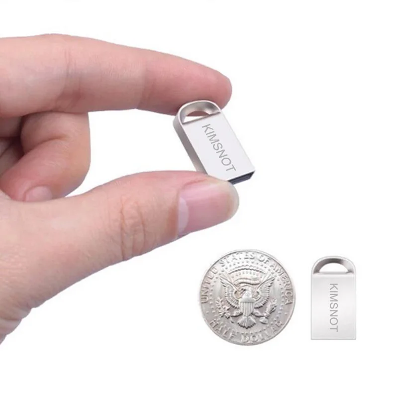 

Kimsnot Metal Mini USB Flash Drive 64GB 32GB Pen Drive 16GB 8GB Pendrive Waterproof USB Disk Memory Stick Storage Device