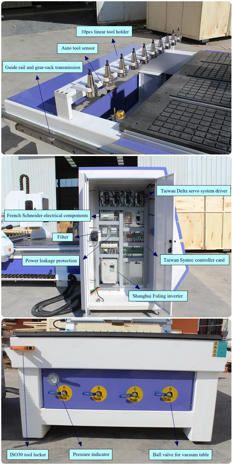 atc wood cnc router 1325