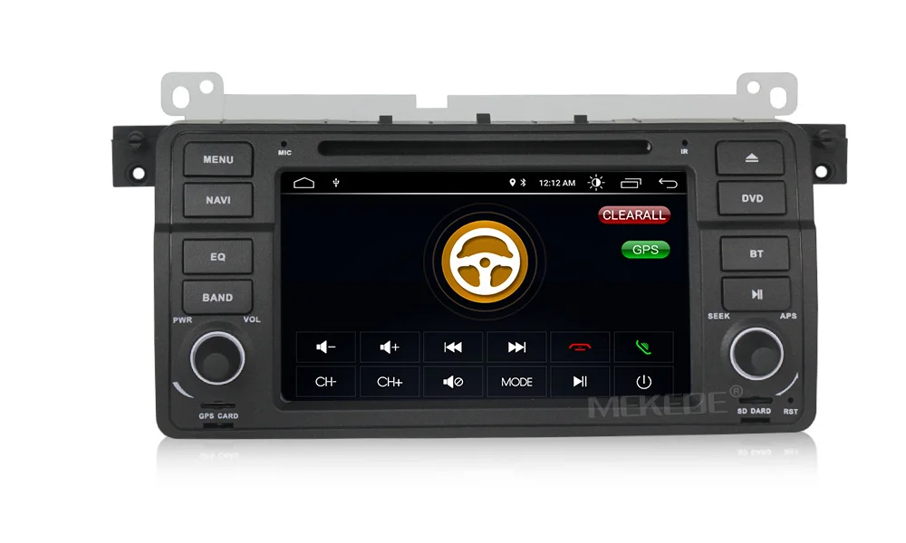 Top Android8.1 car audio gps player for BMW E46 3 Series M3 1998-2006 with dvd player radio ipod rds support swc tpms 20