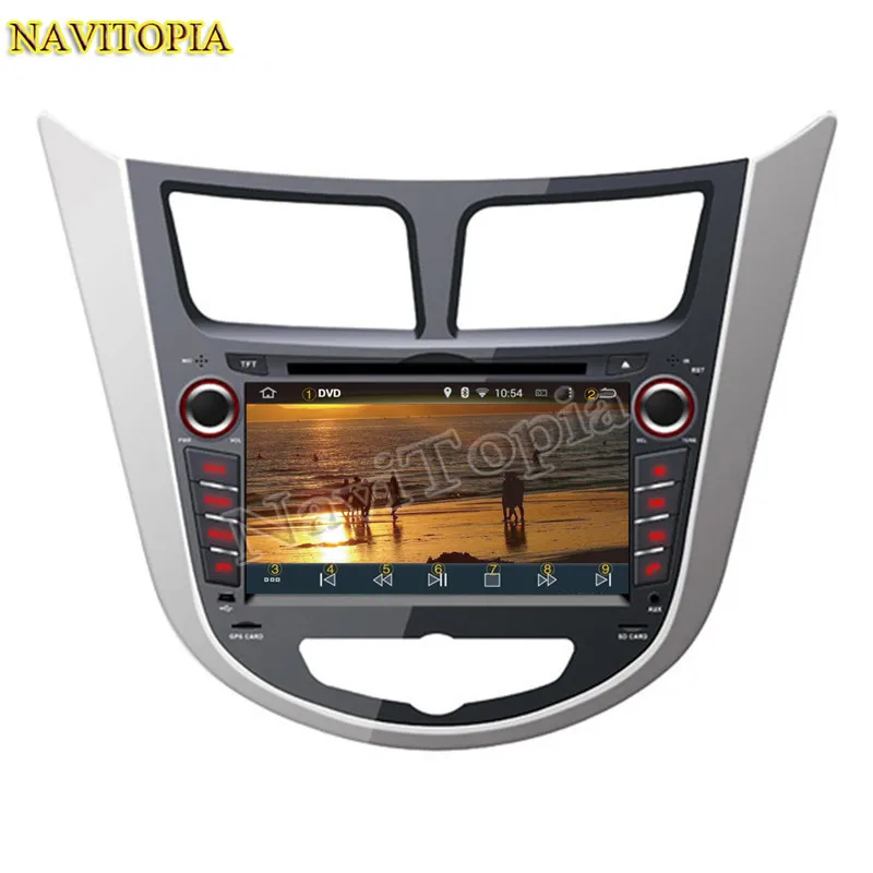 Sale Octa Core 4G+64G Android 9.0 Car DVD Multimedia Player for Hyundai Accent Blue 2011- for Accent WIT Hatchback 2011 2012 2013- 5