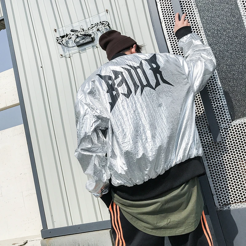 double sides zipper Jacket men fashion hip hop streetwear punk style jackets baseball reflective top coat plus size double sides zipper Jacket men fashion hip hop streetwear punk style jackets baseball reflective top coat plus size