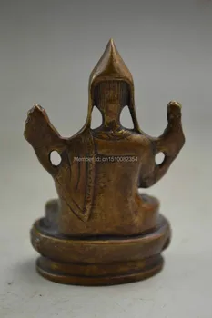 

Handwork Copper Carve Pious Prayer Buddha Bring Good Lucky Delicate Statue