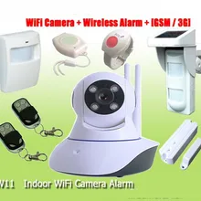 Беспроводная WiFi камера домашняя сигнализация с беспроводными датчиками сигнализации