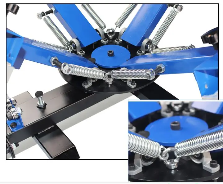 4 color one station screen printing machine 6