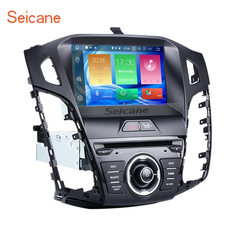 Seicane 8 дюймов HD 1024*600 Android 8,0 4 г оперативной памяти + 32 г Rom автомобильный радиоприемник авто стерео gps навигации плеер для 2011-2013 Ford focus