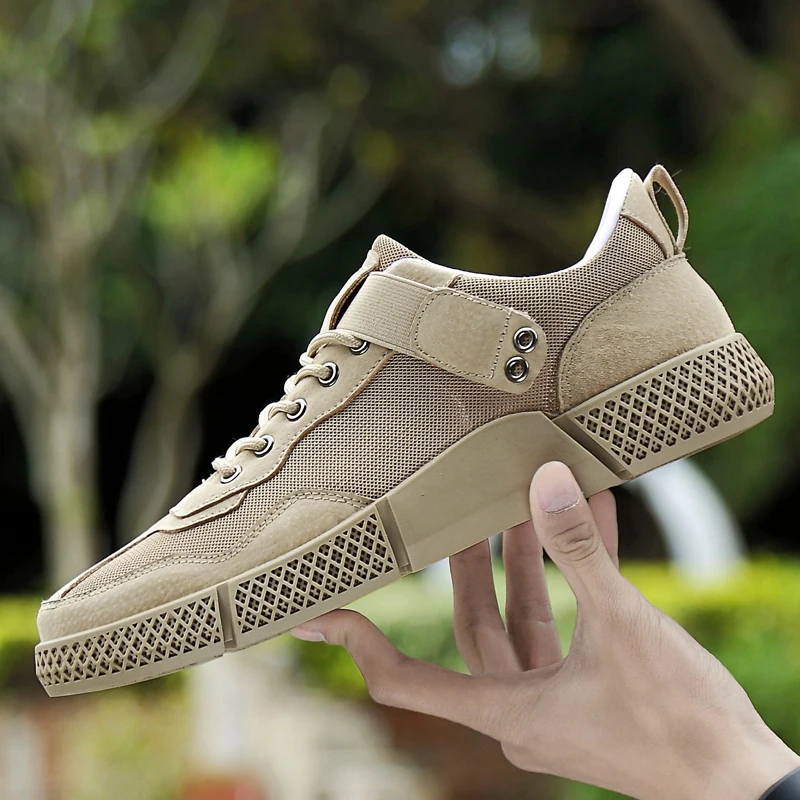 

Fashion Men shoes breathable summer Genuine leather + mesh Flats Casual Shoes Beach outdoor Men Shoes lace up Loafers shoes L5