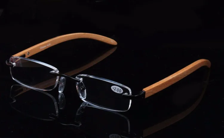 Магнитные очки для чтения для мужчин и женщин тонкие диоптрические очки деревянная рамка пресбиопические очки + 1,0 + 1,5 + 2,0 + 2,5 + 3,0 + 3,5 + 4,0 TJ012