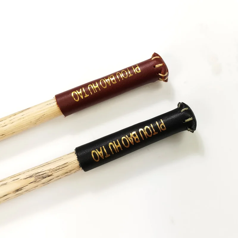 2pcs Professional leather Pool Cue tip protectors black/brown snooker