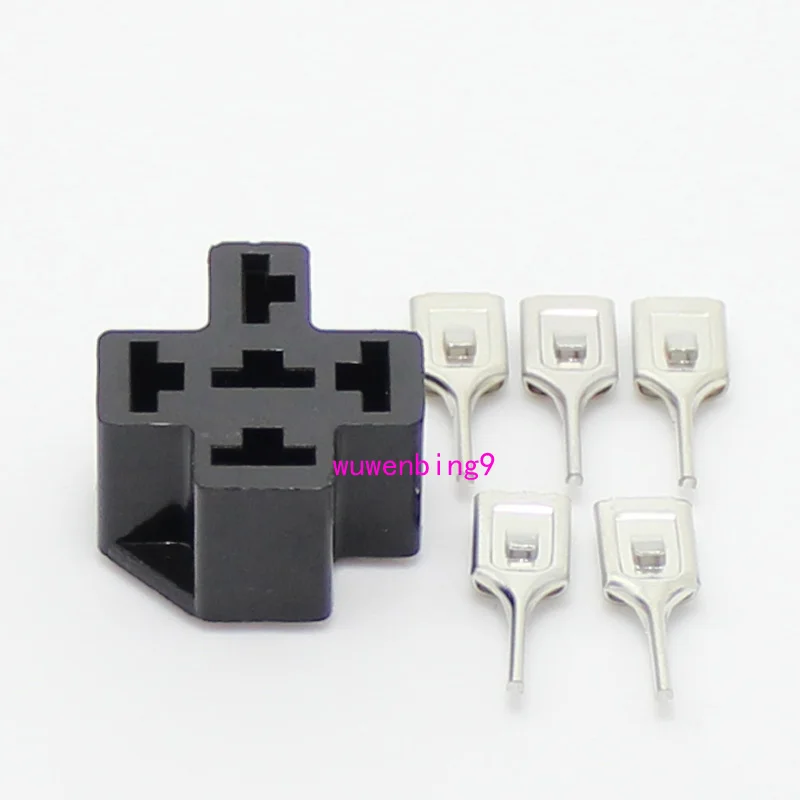 20 Sets Automotive Relay Socket 5 Pin Pcb Car Relay Holder