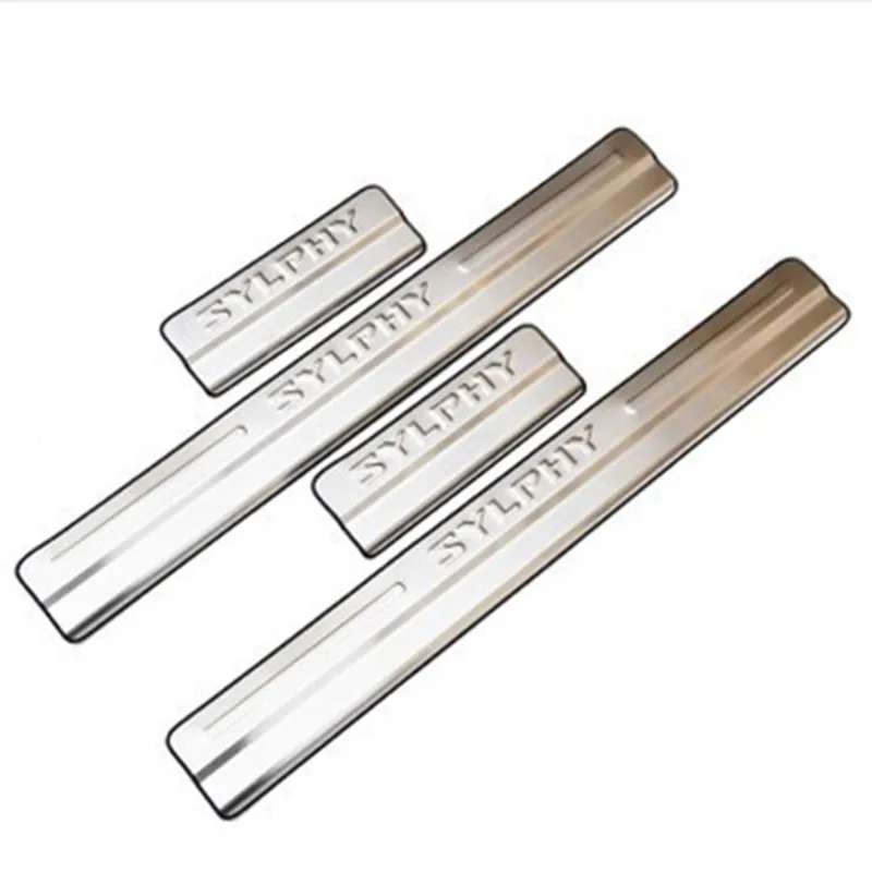 

ACCESSORIES FIT FOR NISSAN SENTRA 2013 2014 2015 2016 STAINLESS DOOR SILL PLATE ENTRY SCUFF COVER TRIM MOLDING PROTECTOR OVERLAY