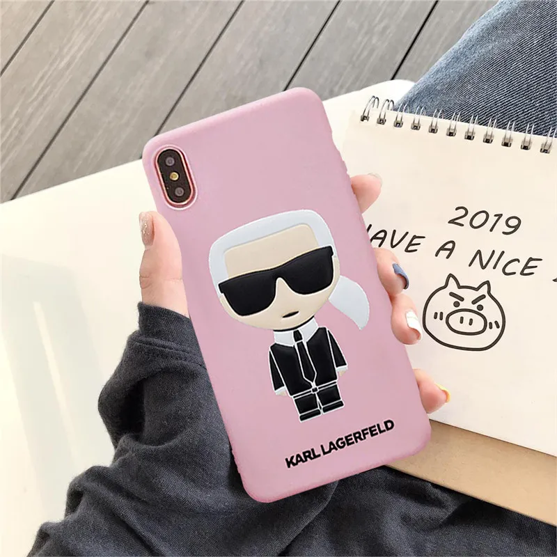 GYKZ Karl Lagerfeld teléfono casos para iPhone X XS X MAX X XR 7 6 6 s 8 Plus moda mate funda trasera suave TPU para iPhone 8 Cat Coque GYKZ Karl Lagerfeld teléfono casos para iPhone X XS X MAX X XR 7 6 6 s 8 Plus moda mate funda trasera suave TPU para iPhone 8 Cat Coque