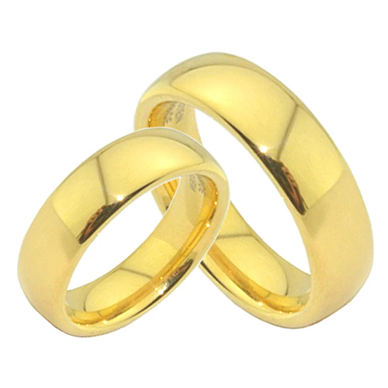 Anniversary Alliances Wedding Band Couple Rings 468mm Gold Color Fashion Jewelry Tungsten carbide Rings for women (4)
