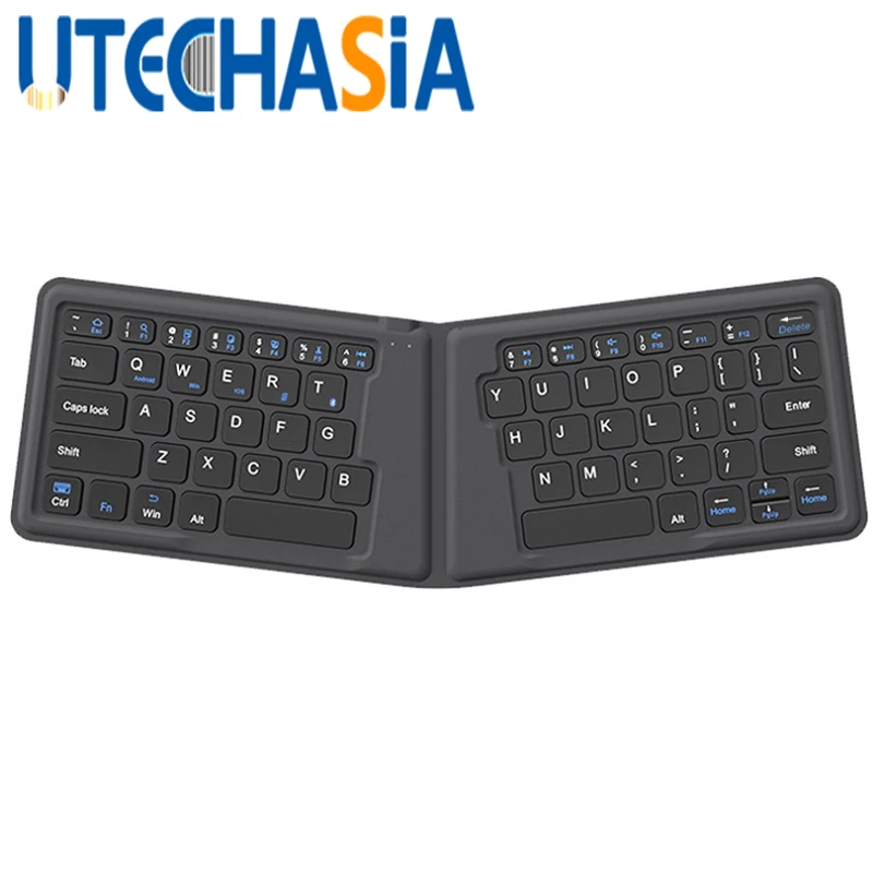 Ultra Thin Foldable Bluetooth Keyboard Cable Mini Keyboards for Apple