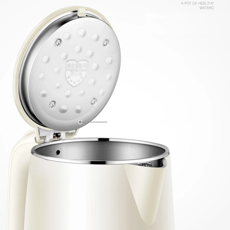 1.8L 220V 1500W Electric Kettle Insulation Pot 304 Stainless Steel Hot Water Kettle Office Travel Coffee Teapot Thermos Flasks