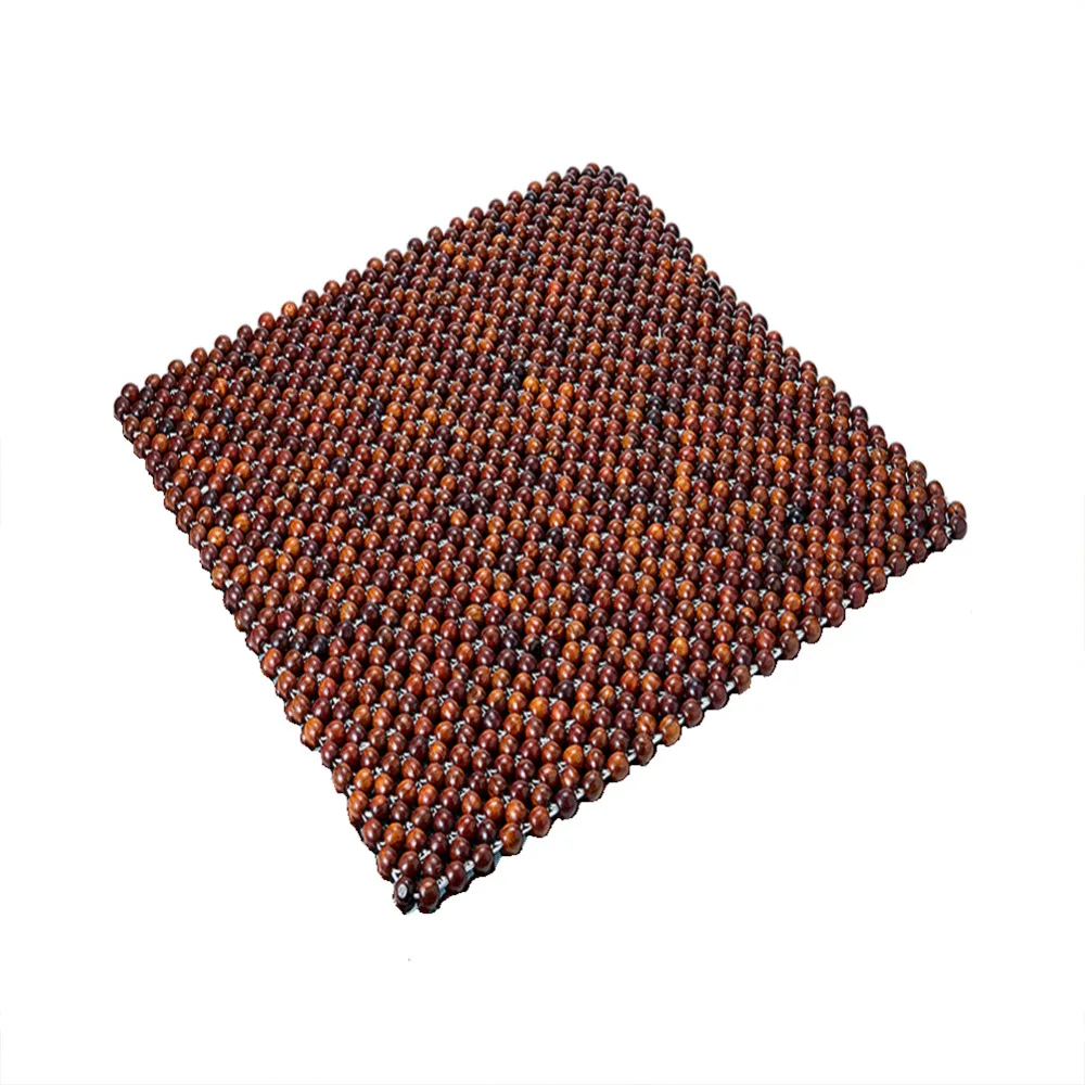 

Wood Car Chair Cover 17.5 Inch Seat Covers Spring/Summer/Autumn Car Interior Accessories Wooden Bead Cover 1 Pcs