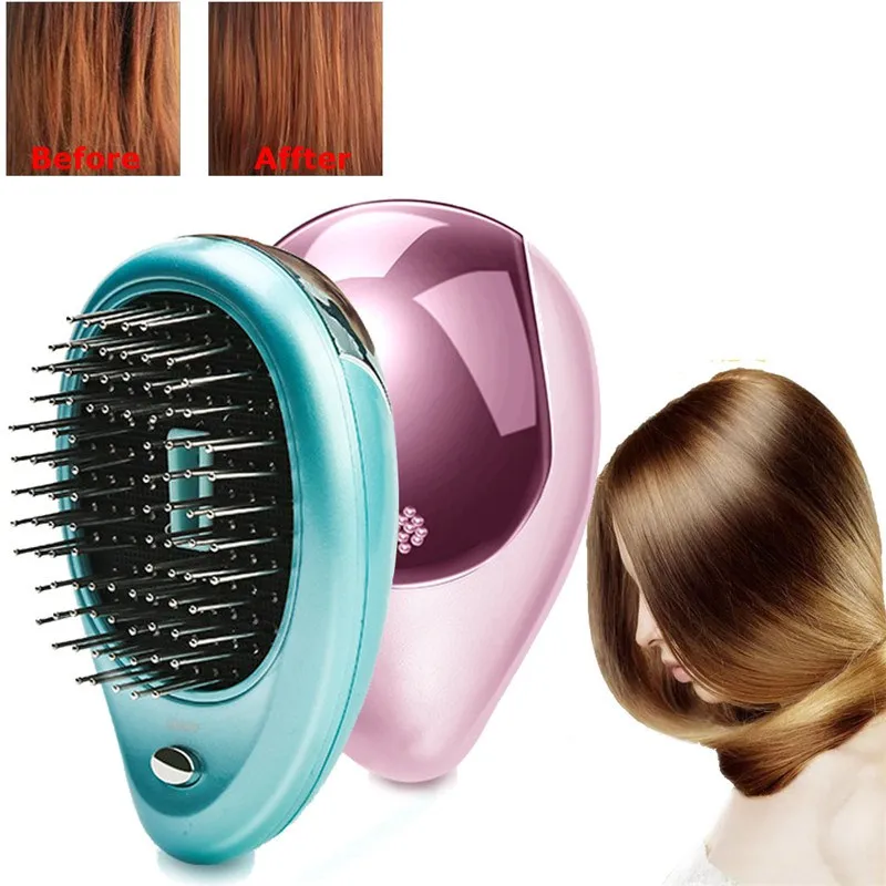 

Portable Electric Ionic Hairbrush Hair Massage Comb Hair Magic Beauty Brush Comb Massage Home Travel Hair Styling Tool