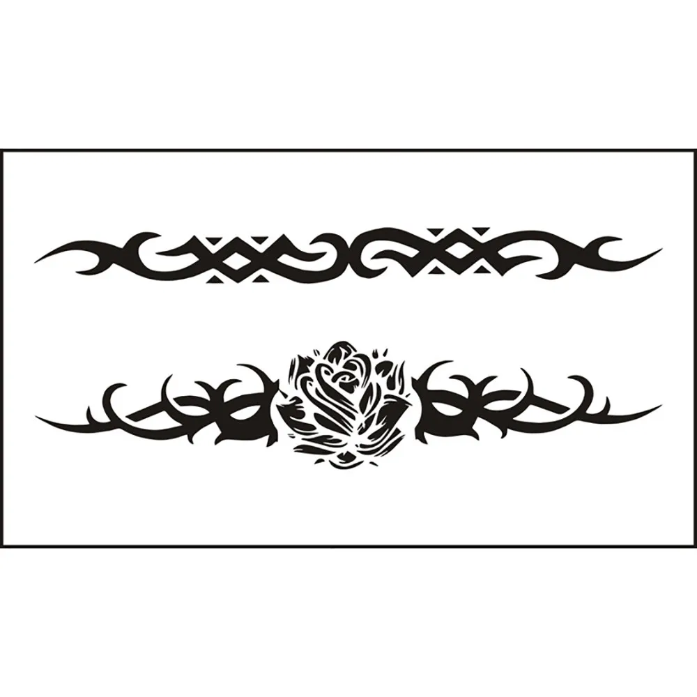 

2Pcs Temporary Tattoo Sticker Waterproof Cool Totem Body Sternum Fake Tattoo Flash Stickers Tatoo Tatuajes Temporales Fashion P