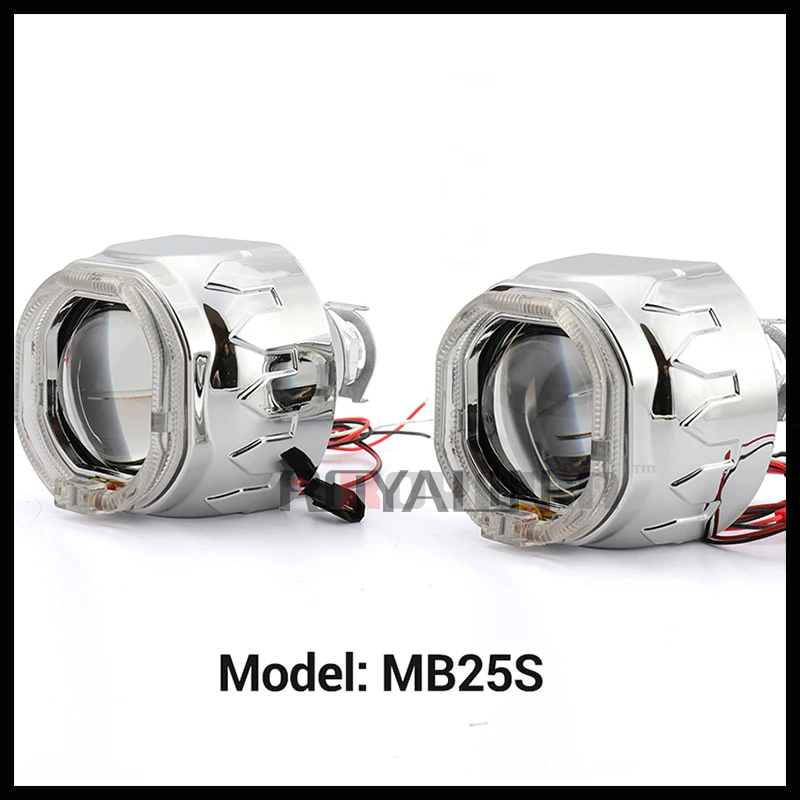 ROYALIN Halogen Lens H1 Projector Headlight with CCFL Halo Rings Angel eyes White Red Blue for H1 H4 H7 Auto Xenon Lamp DIY ROYALIN Halogen Lens H1 Projector Headlight with CCFL Halo Rings Angel eyes White Red Blue for H1 H4 H7 Auto Xenon Lamp DIY
