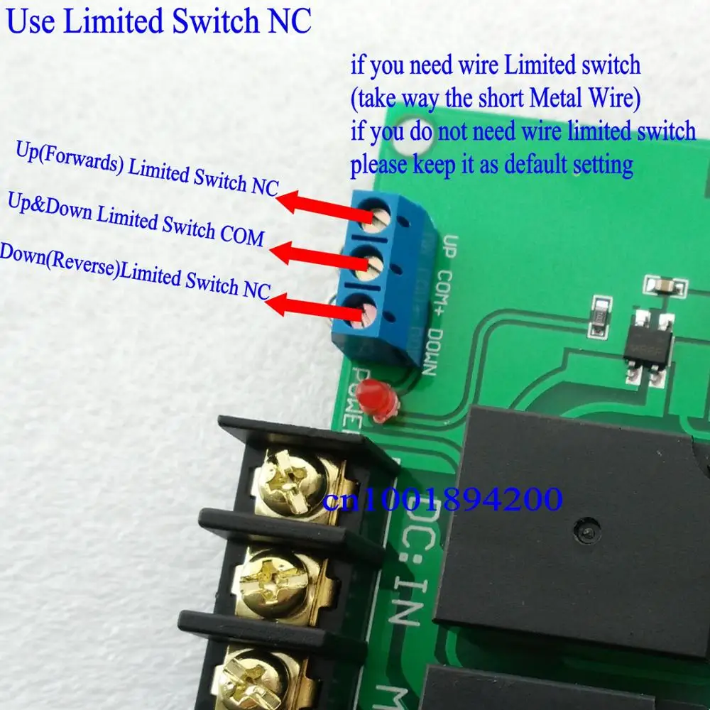 DC24V 2CH двигатель дистанционное управление переключатель двигатель вперед обратный вверх вниз стоп двери окна занавес беспроводной TX RX провода ограниченный переключатель